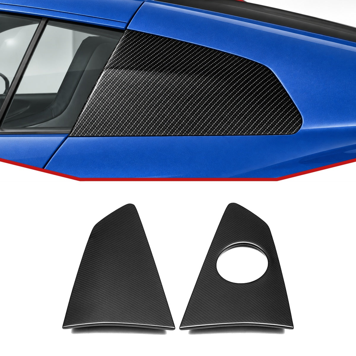 Audi R8 Mk2.5 Carbon Fibre Upper Side Blades