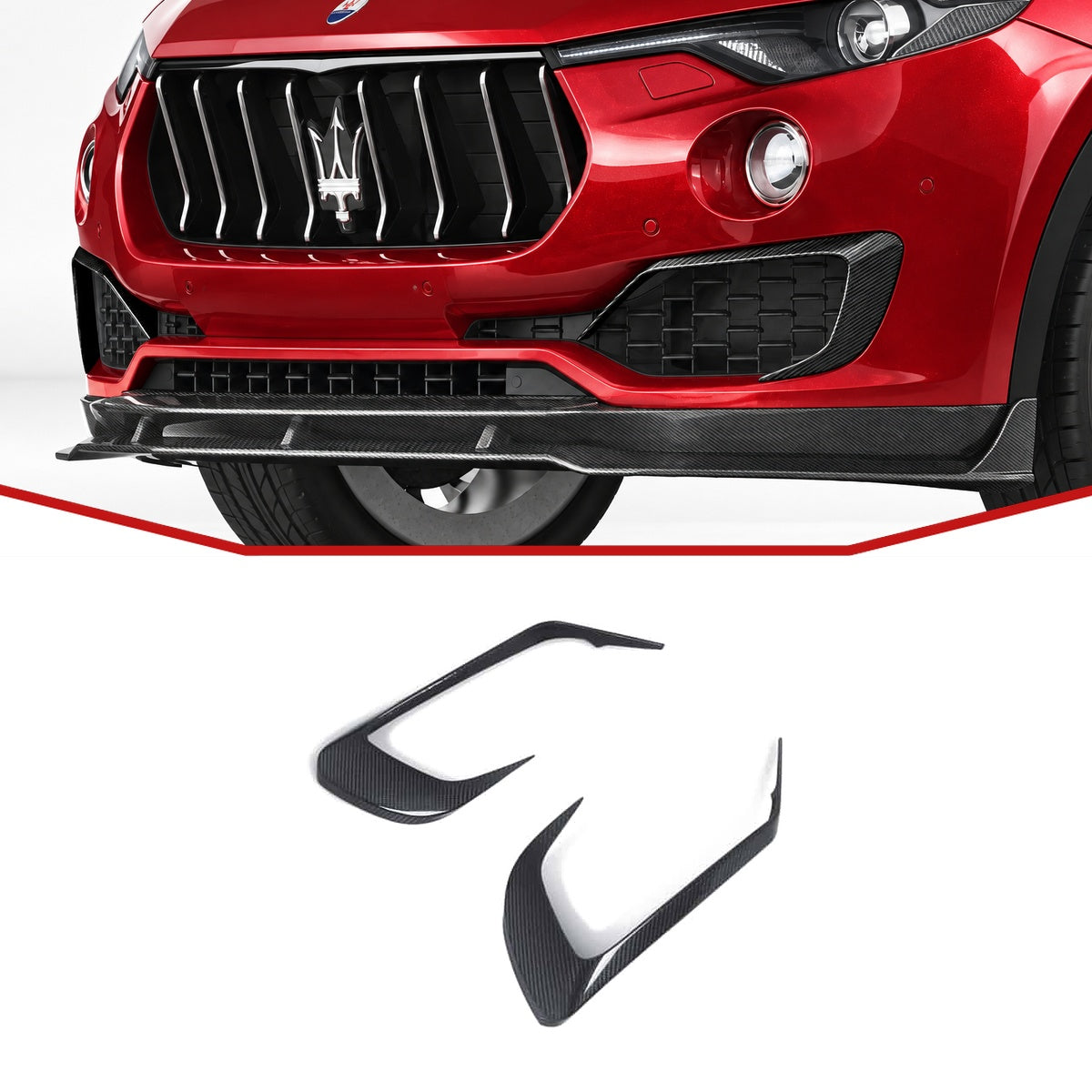 Maserati Levante M161 Carbon Fibre Upper Front Canards
