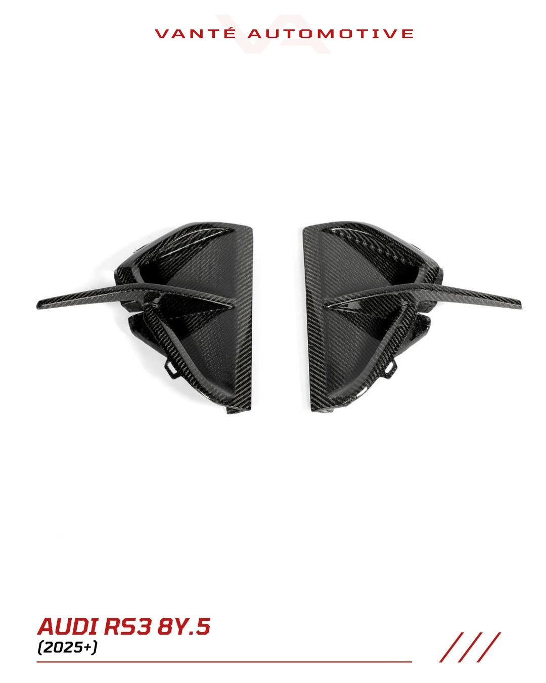 Audi RS3 8Y.5 Ailerons/Canards d'aération avant style GT