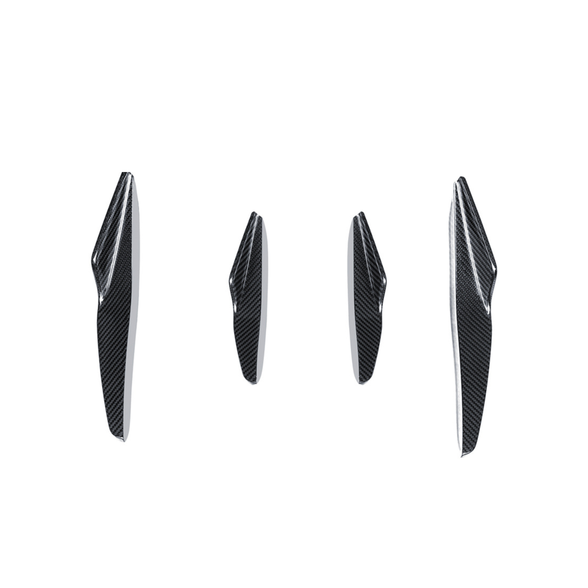 Lamborghini Huracan Evo Carbon Fiber Front Bumper Canards image 5