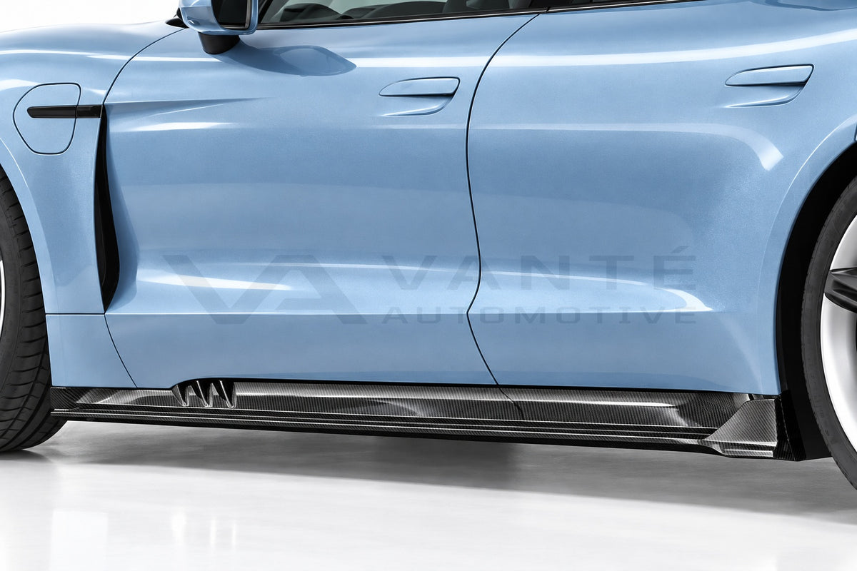 Porsche Taycan Carbon Fibre Side Skirts – image 4