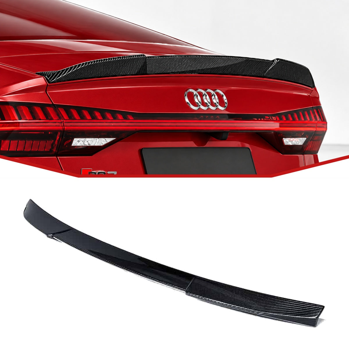 Audi RS7 C8 Carbon Fibre Rear Wing Spoiler V3