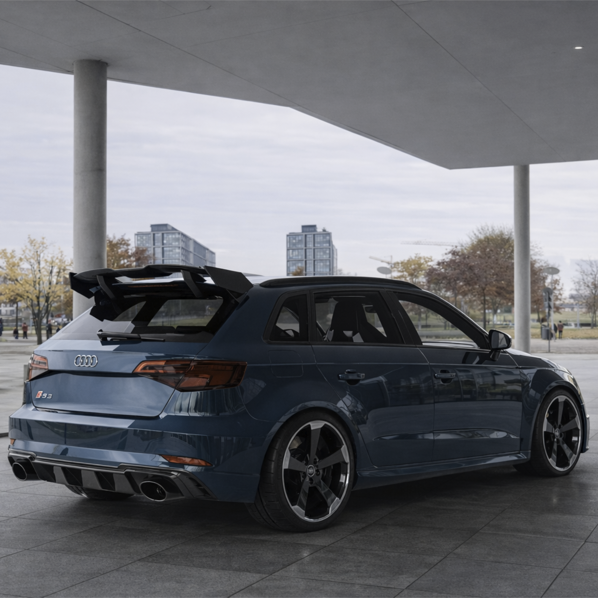 Audi A3/S3/RS3 8V Rear Wing Spoiler Carbon Fibre image 3