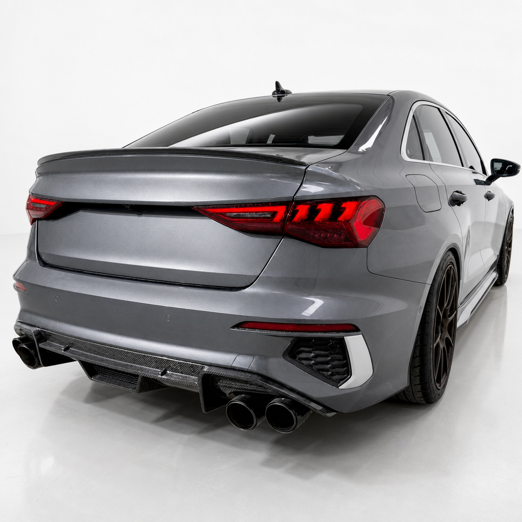 Difusor trasero de fibra de carbono Audi S3 8Y 2021+