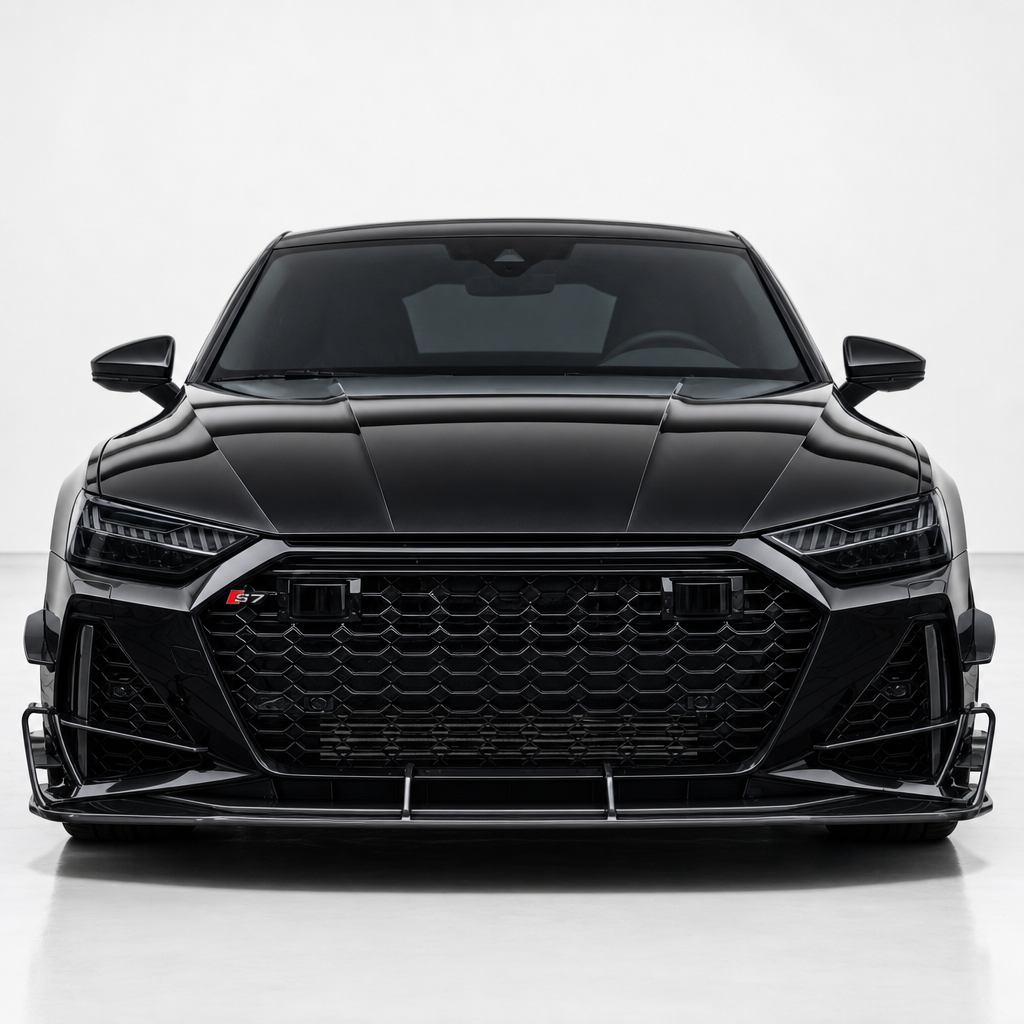 Audi RS6/RS7 C8 Carbon Fiber Front Splitter Lip V3