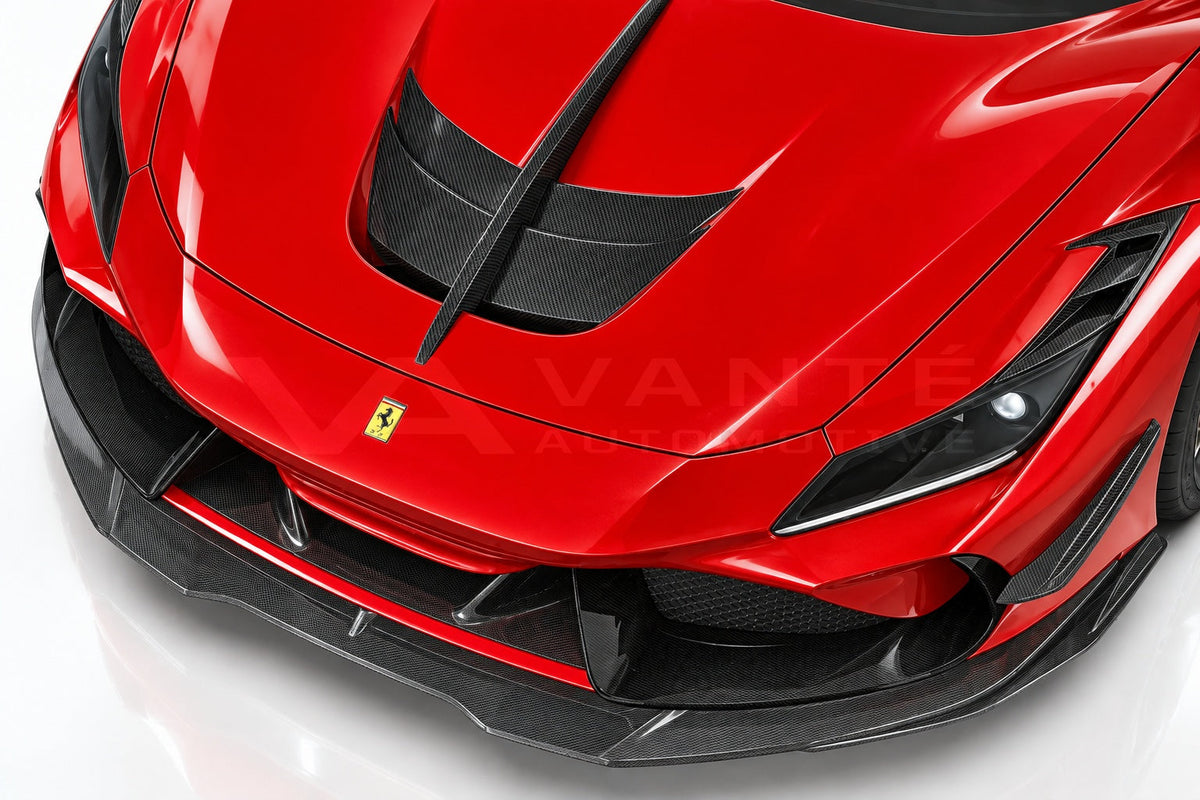 Ferrari F8 Tributo Carbon Fibre Front Air Intakes