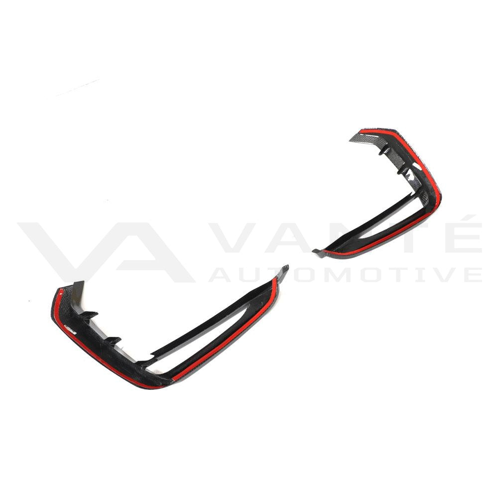 Audi RSQ8 4M Canards Delanteros/Moldura Parachoques/Cubiertas de Faros Antiniebla de Fibra de Carbono