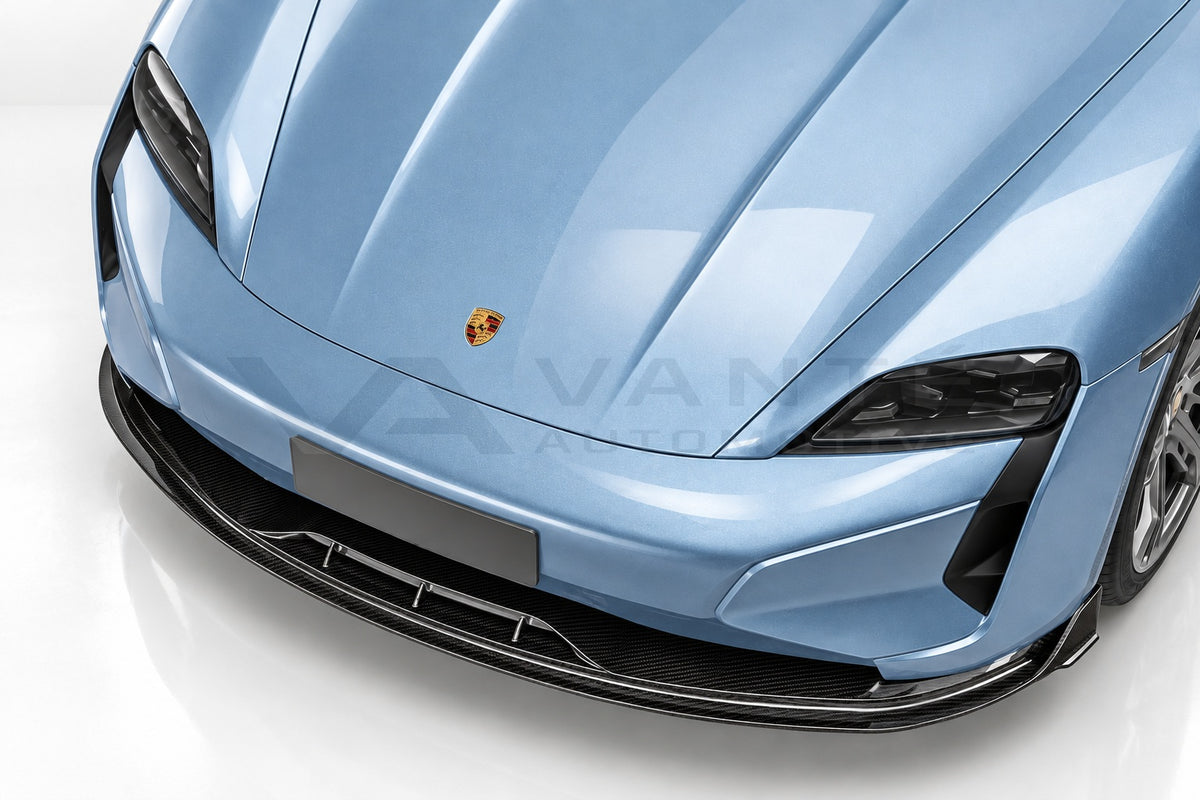 Porsche Taycan Cross Turismo Carbon Fibre Front Lip – image 4
