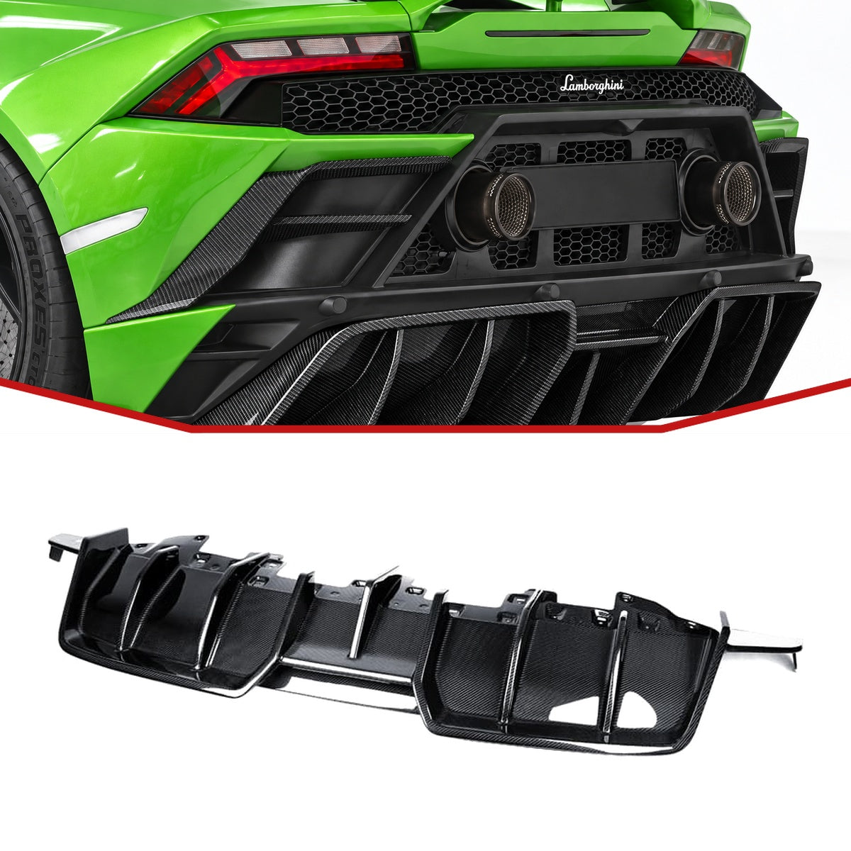 Lamborghini Huracan Evo Carbon Fibre Rear Diffuser