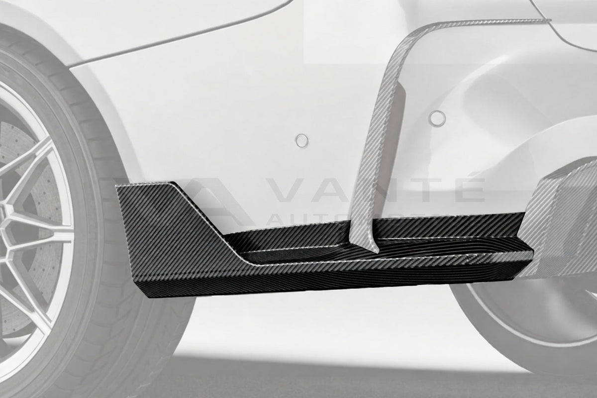 BMW M3 G80 Carbon Fibre Rear Side Splitter – image 4