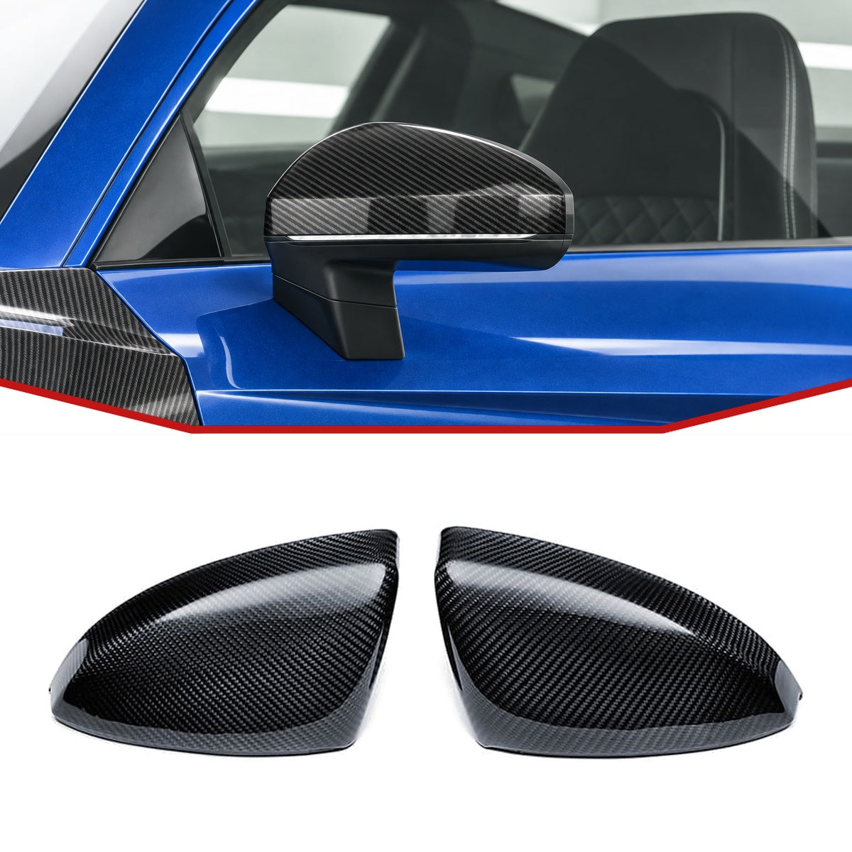 Audi R8 Mk2.5 Carbon Fibre Spiegelkappen