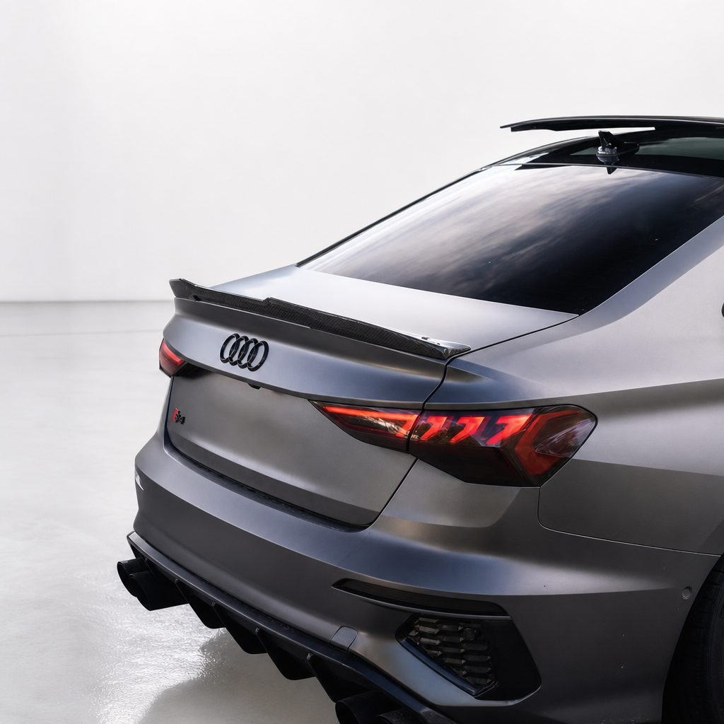 Audi A3/S3/RS3 8Y Alerón Trasero de Fibra de Carbono Estilo OEM Sedán