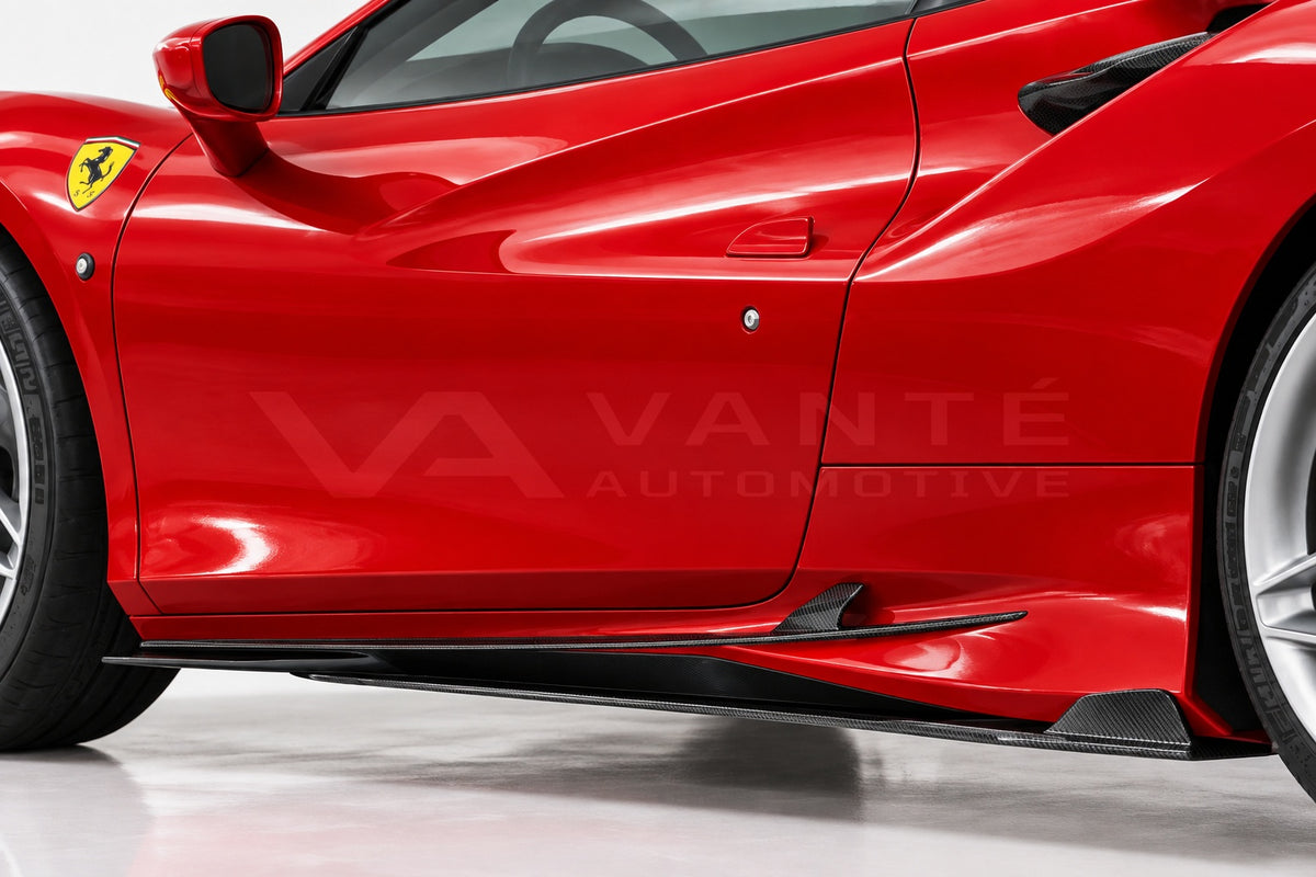 Ferrari F8 Tributo Carbon Fibre Side Skirts – image 4