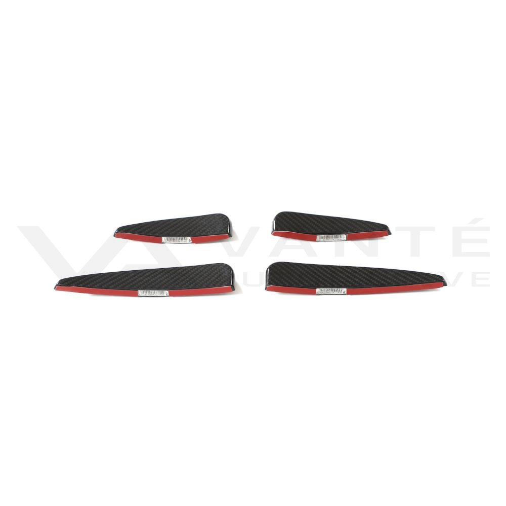 Audi R8 4S FL Carbon Fiber Front Bumper Canards
