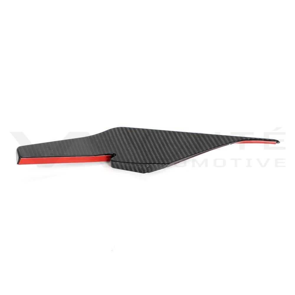 Audi R8 4S FL Carbon Fiber Front Bumper Canards V2