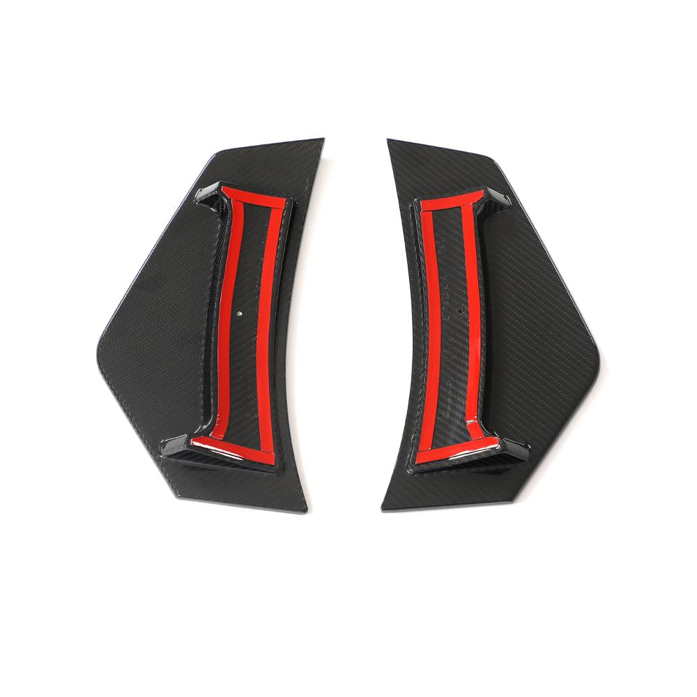 Audi R8 4S FL Carbon Fiber Rear Bumper Blades Fins image 7