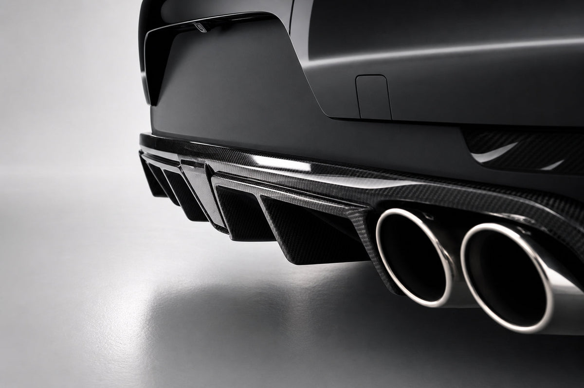 Porsche Macan 95B Carbon Fibre Rear Bumper Diffuser without Light