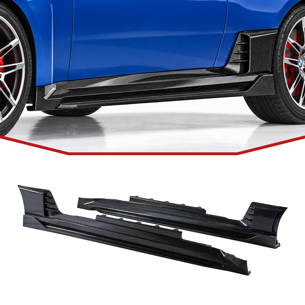 BMW M2 G87 Carbon Fibre Side Skirts Ver.1