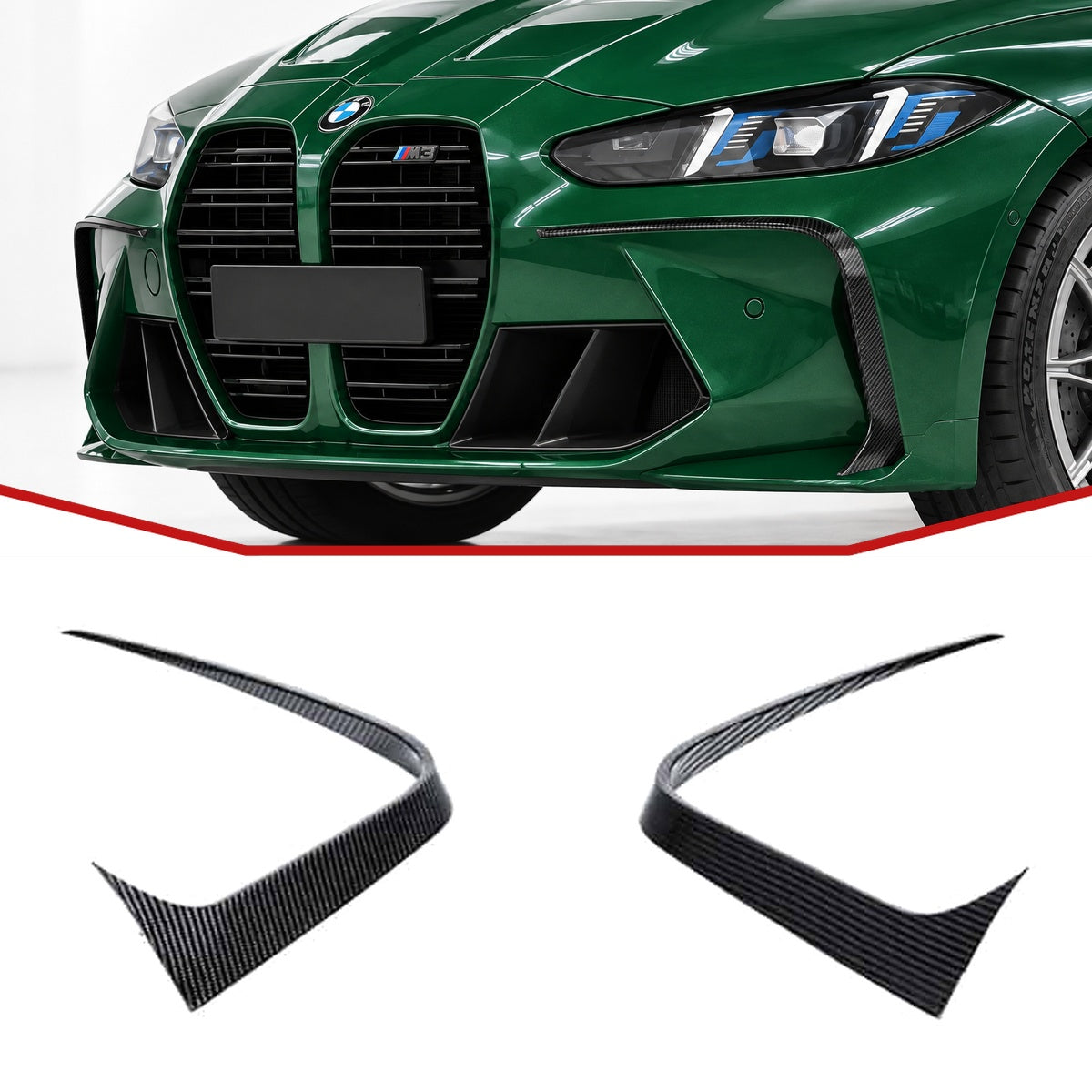 BMW M3 G80 Carbon Fibre Front Canards