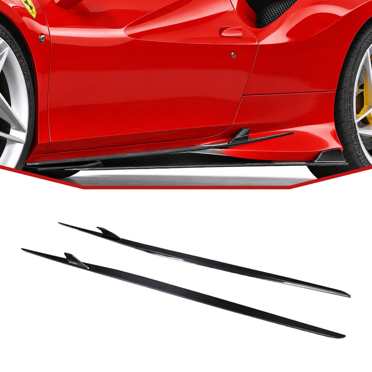 Ferrari F8 Tributo Carbon Fibre Seitenschweller