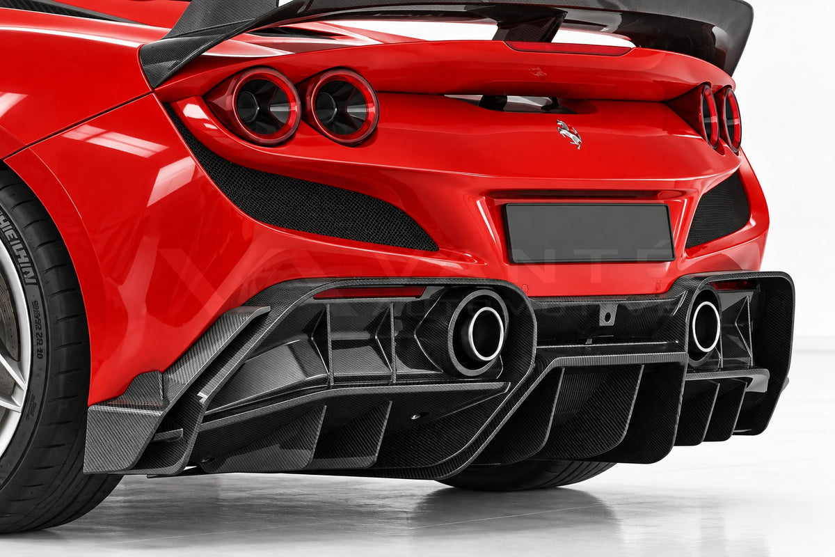 Ferrari F8 Tributo Carbon Fibre Heckdiffusor