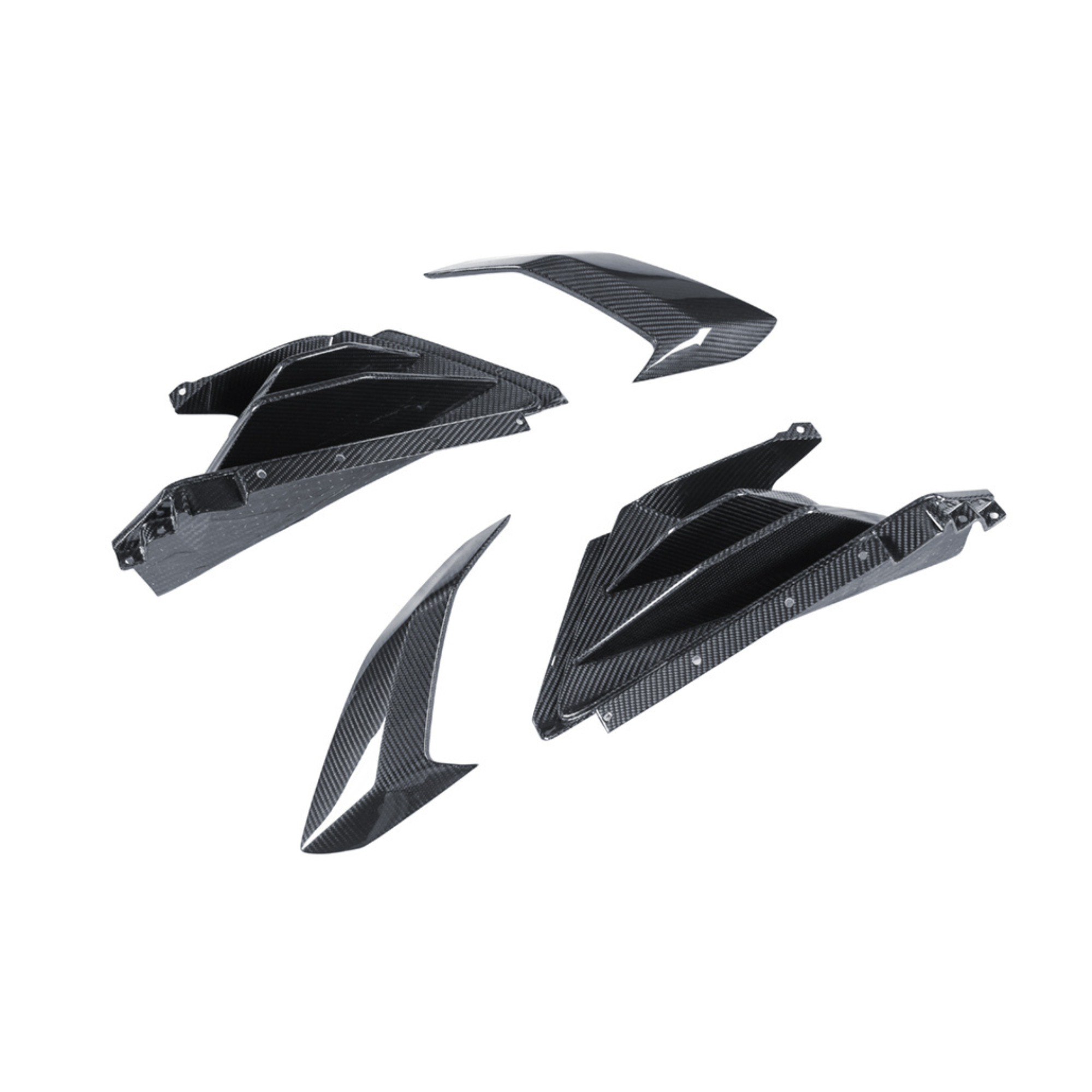 Lamborghini Huracan Evo Carbon Fiber Side Skirt Vent Trims image 5