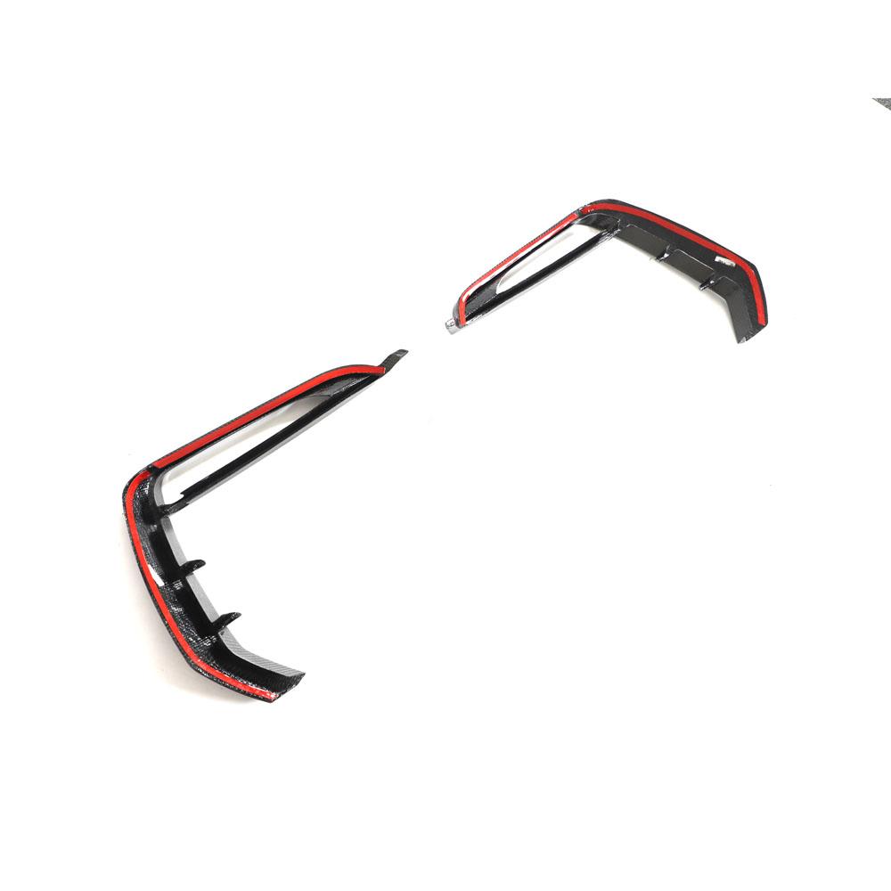 Audi RSQ8 4M Carbon Fiber Front Canards/Bumper Trim/Foglamp Covers
