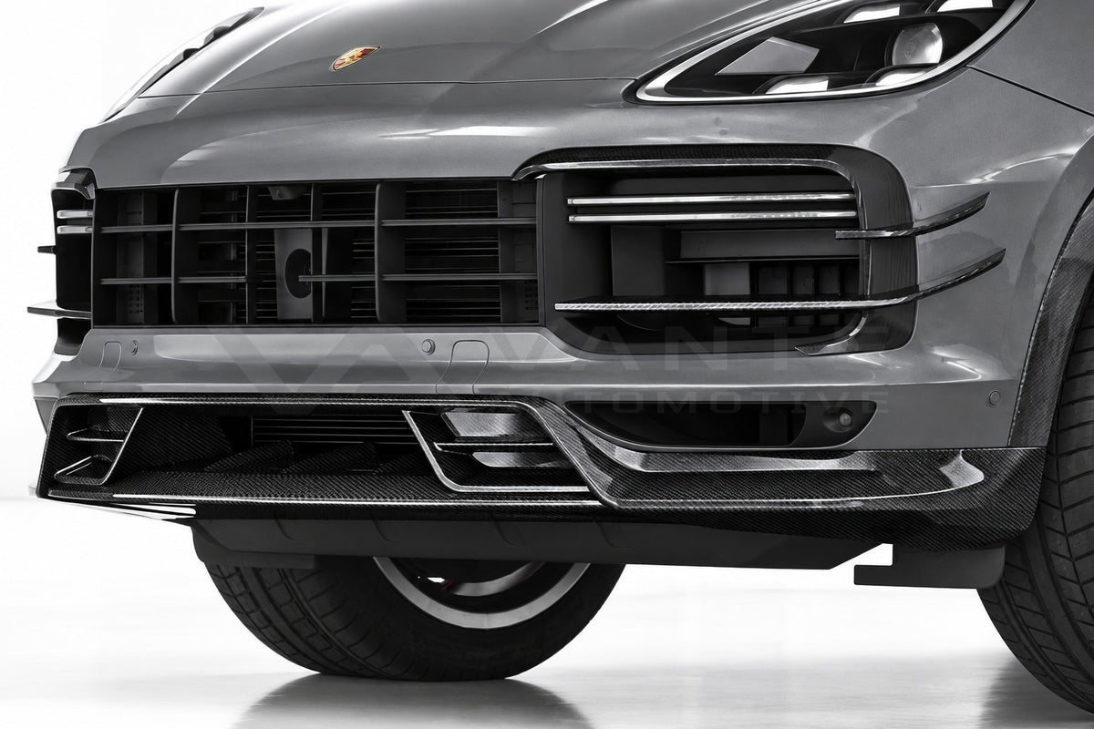 Porsche Cayenne 9YA/9YB Carbon Fibre Front Lip – image 2