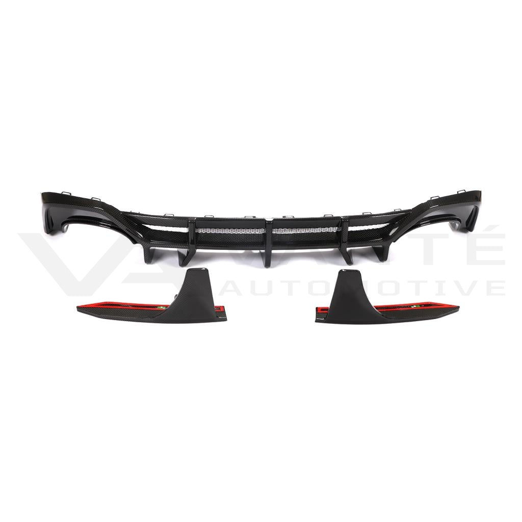 Audi RS6/RS7 C8 Carbon Fiber Rear Bumper Diffuser Lip V2