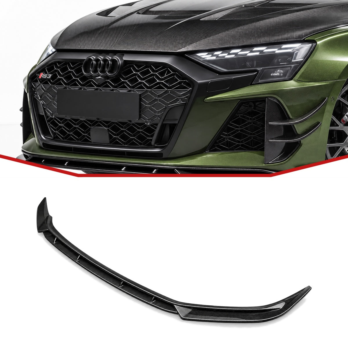 Audi RS3 8Y Carbon Fibre Front Lip
