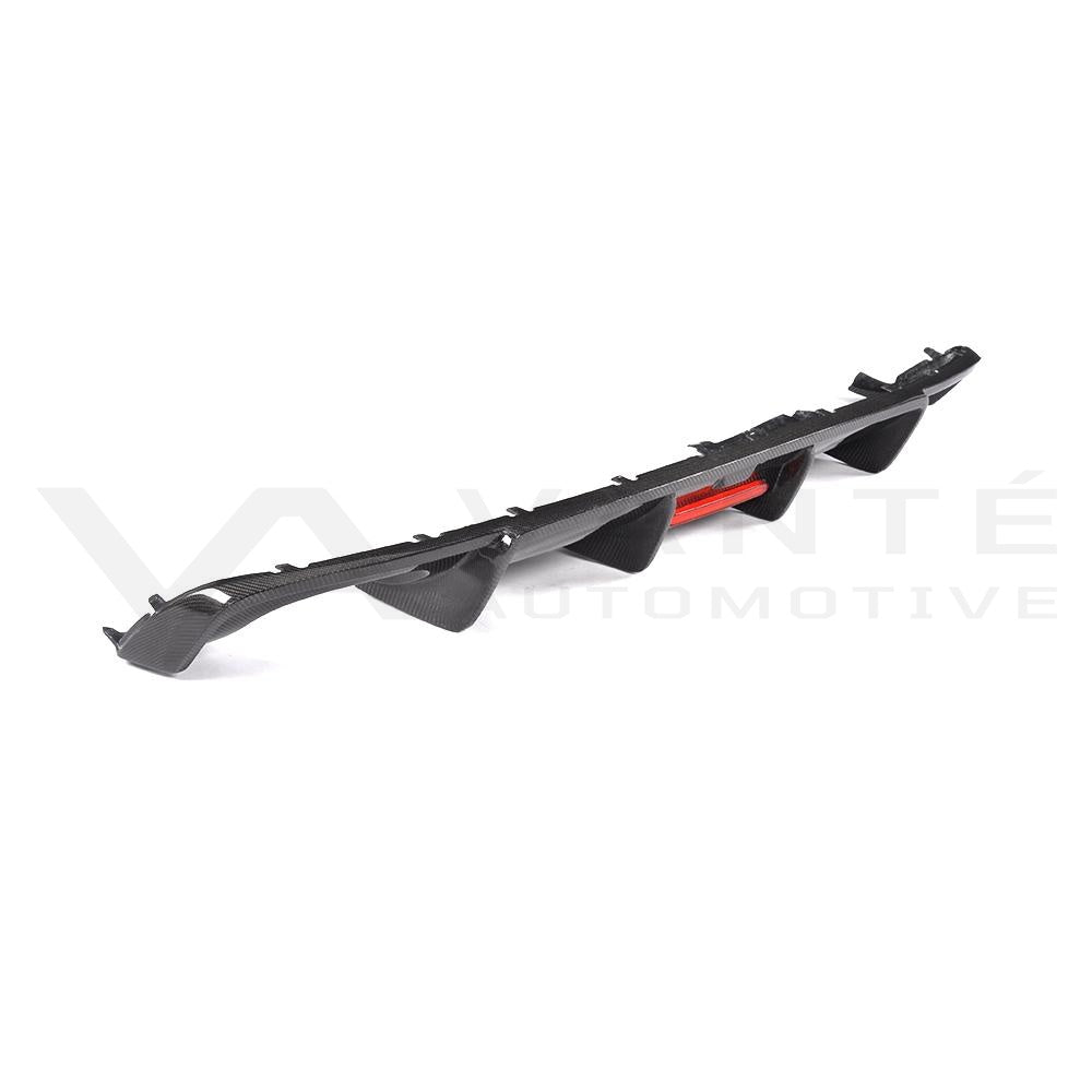 Diffuseur de pare-chocs arrière en fibre de carbone pour Audi A4 S-Line / S4 B9