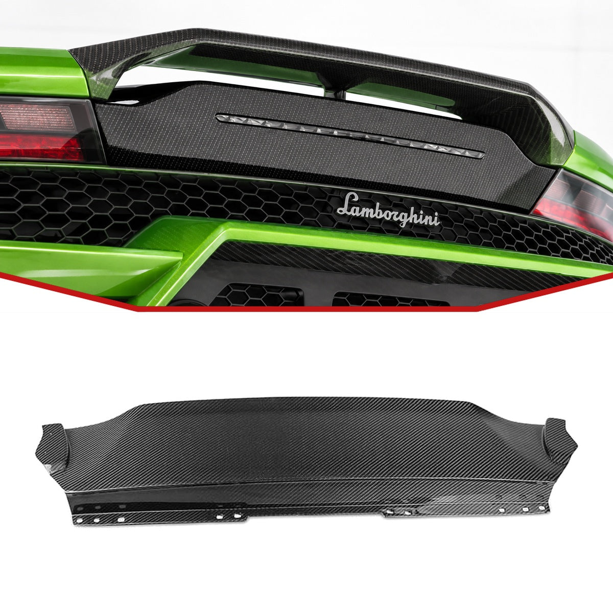 Lamborghini Huracan EVO RWD Carbon Fibre Rear Spoiler Base