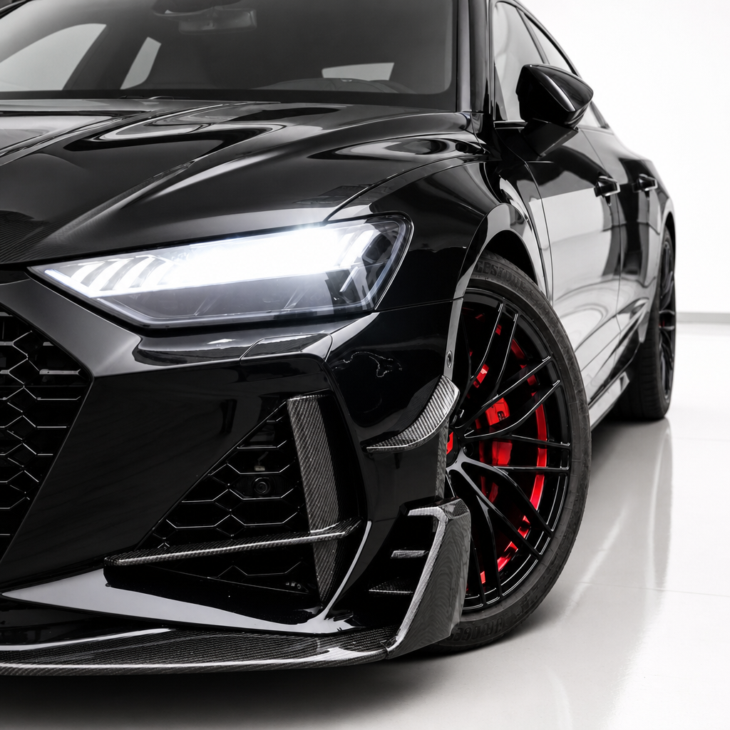 Audi RS6/RS7 C8 Carbon Fiber Front Splitter Lip V3