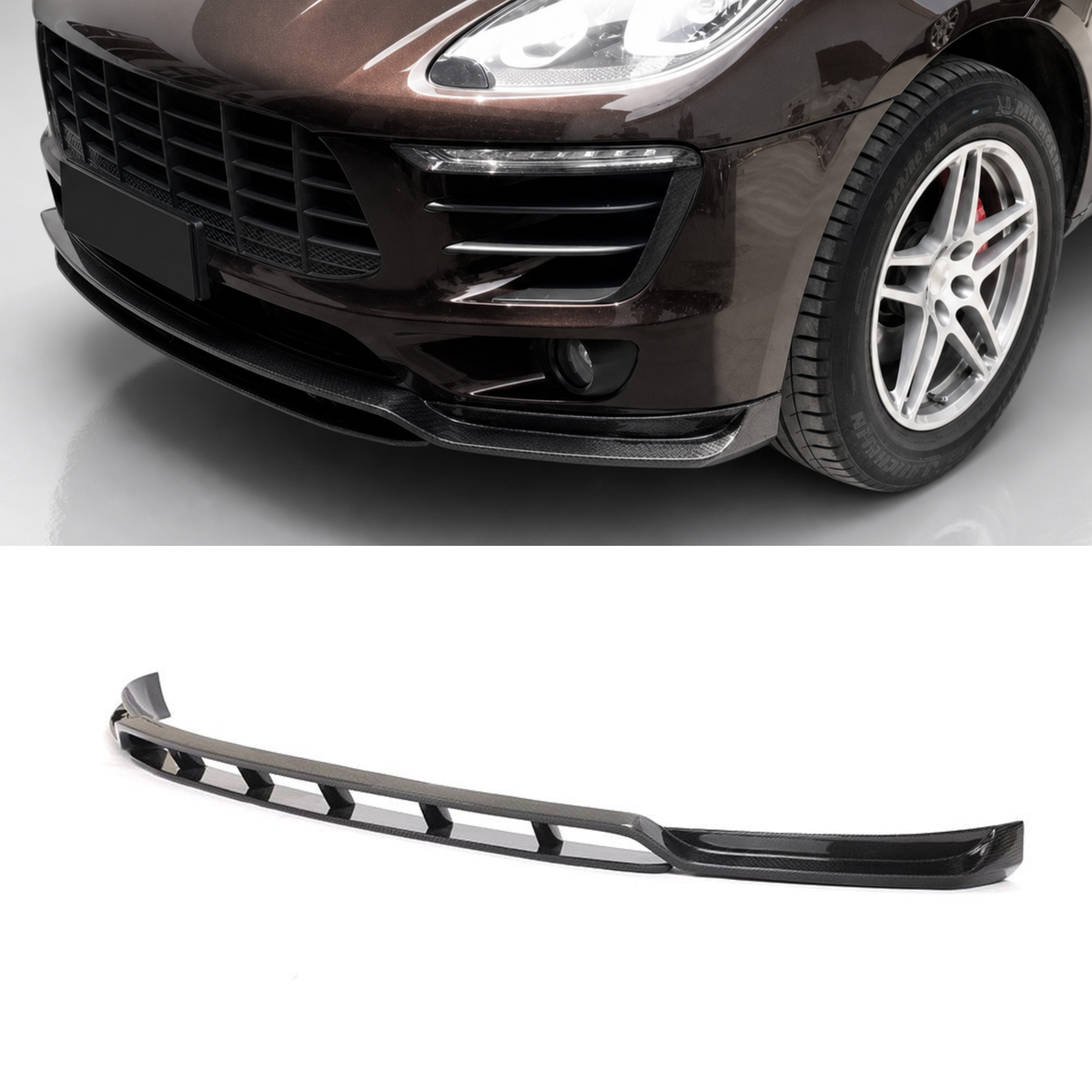 Porsche Macan 95B.1 Carbon Fibre Front Bumper Lip
