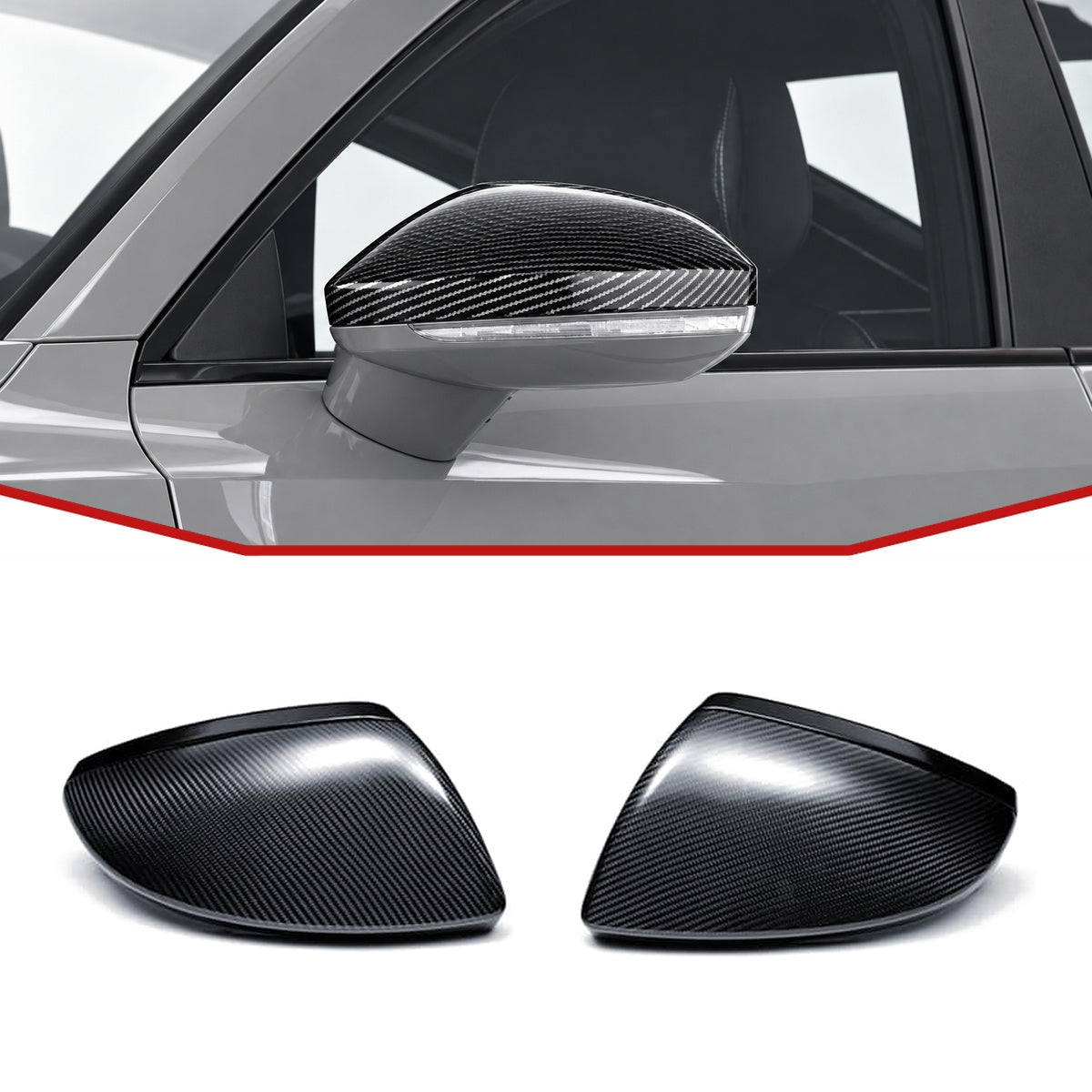 Audi RS6/RS7 C8 Carbon Fibre Mirror Shell Covers (LHD ONLY)