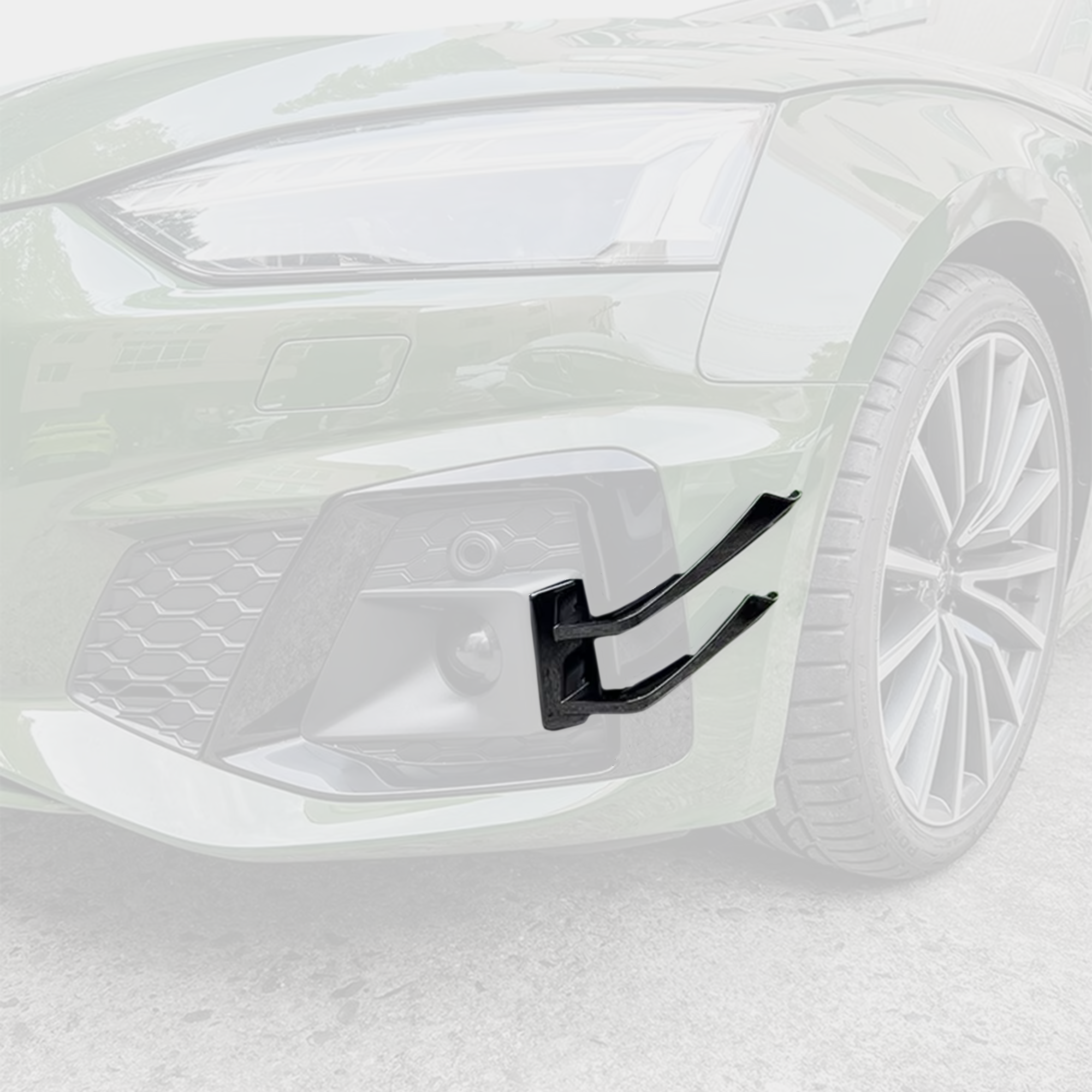 Audi A4/S4 B9.5 Front Bumper Canards/Winglets image 2