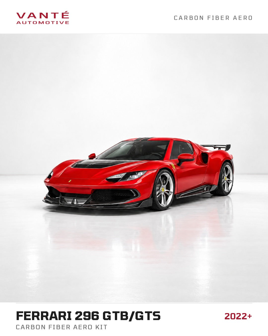 Ferrari 296 GTB/GTS Carbon Fibre Aero Kit