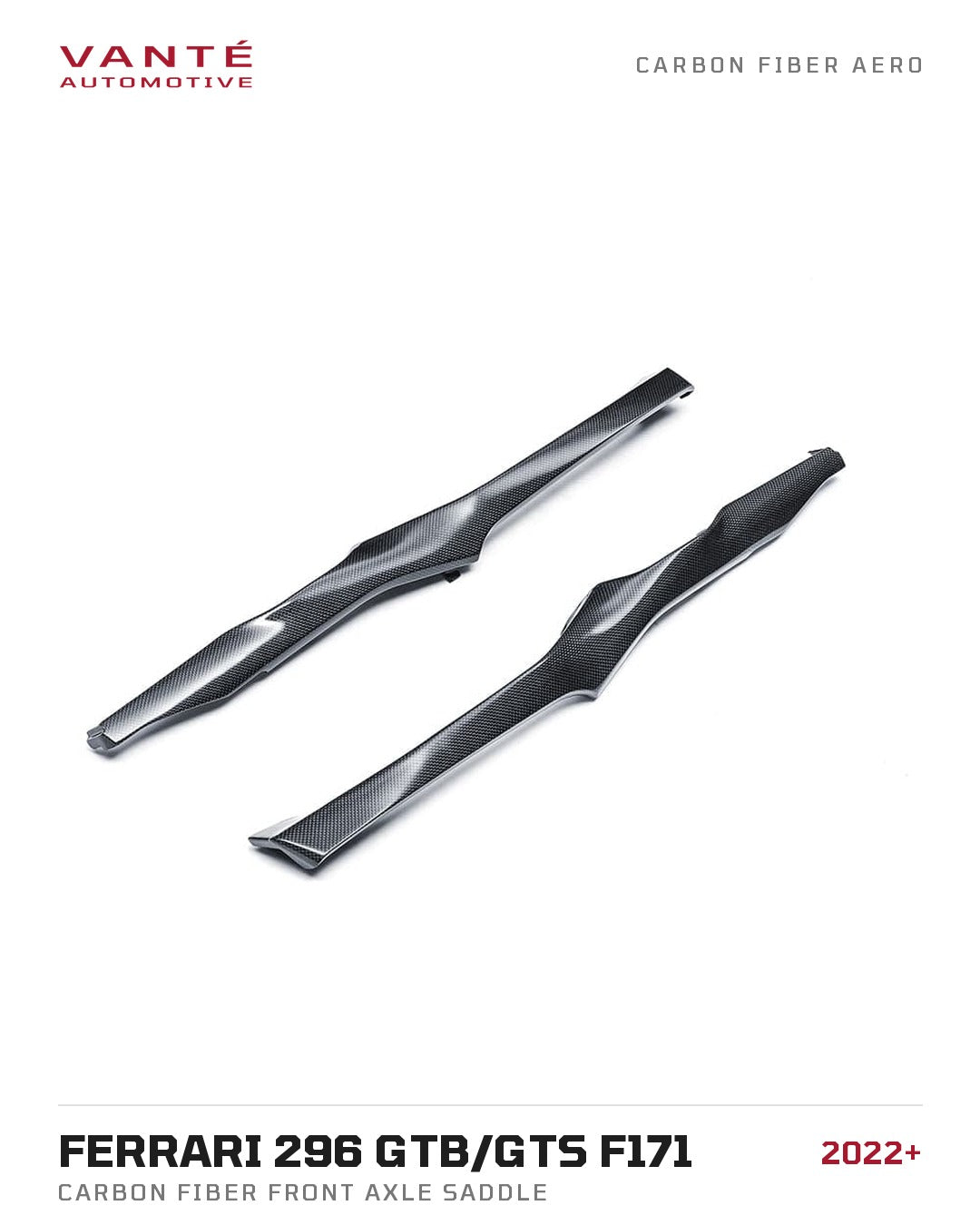 Ferrari 296 GTB/GTS F171 Carbon Fibre Front Axle Saddle