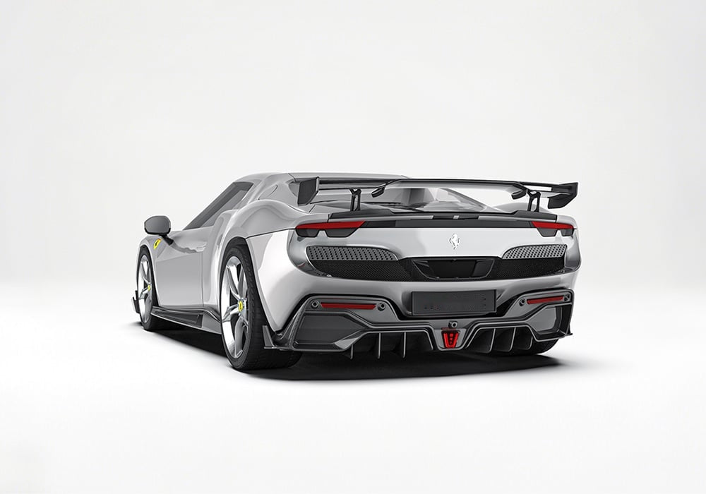 Ferrari 296 GTB GTS Carbon Fibre Full Aero Kit - front splitter diffuser side skirts track upgrade