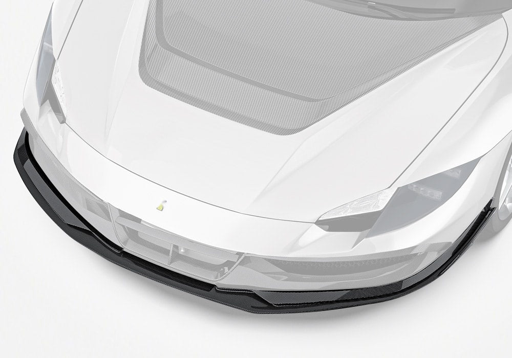 Ferrari 296 GTB GTS Carbon Fibre Front Lip - aerodynamic aero upgrade