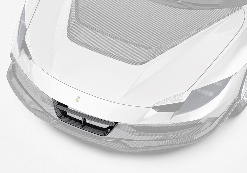 Ferrari 296 GTB GTS Carbon Fibre Front Vent Trim - premium lightweight aerodynamic upgrade