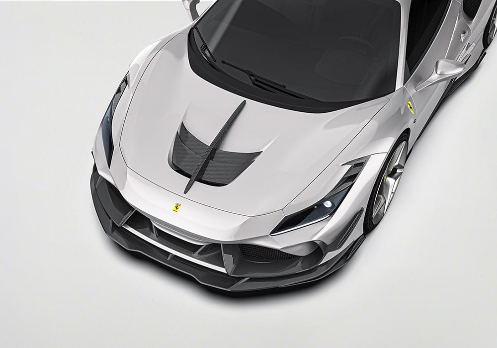 Ferrari F8 Tributo Carbon Fibre Aerodynamics Kit - full aero body kit upgrade