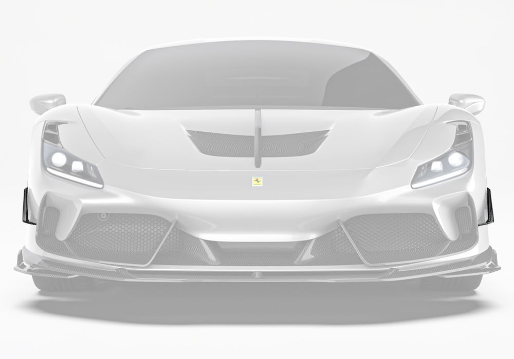 Ferrari F8 Tributo Carbon Fibre Front Canards - race-inspired aerodynamic upgrade