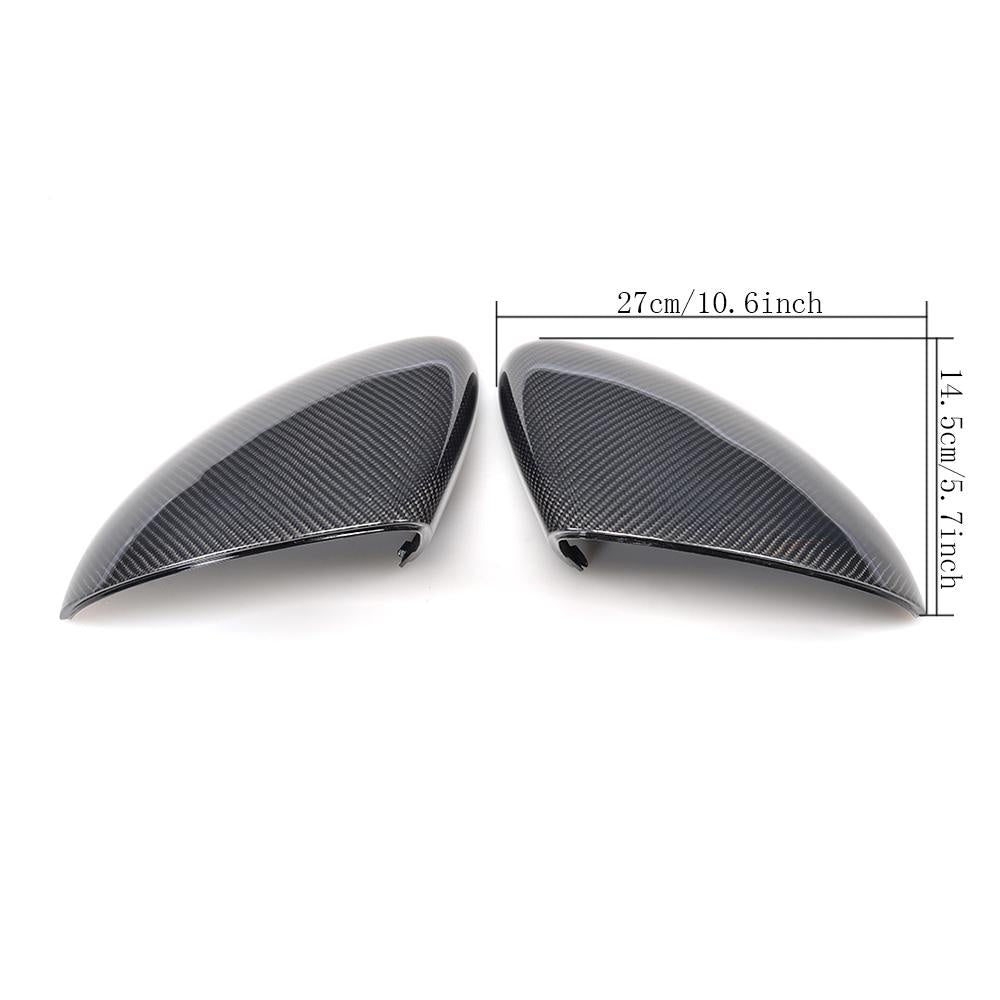Porsche Cayenne 958 Carbon Fibre Mirror Covers - gloss 3x3 twill weave replacement caps
