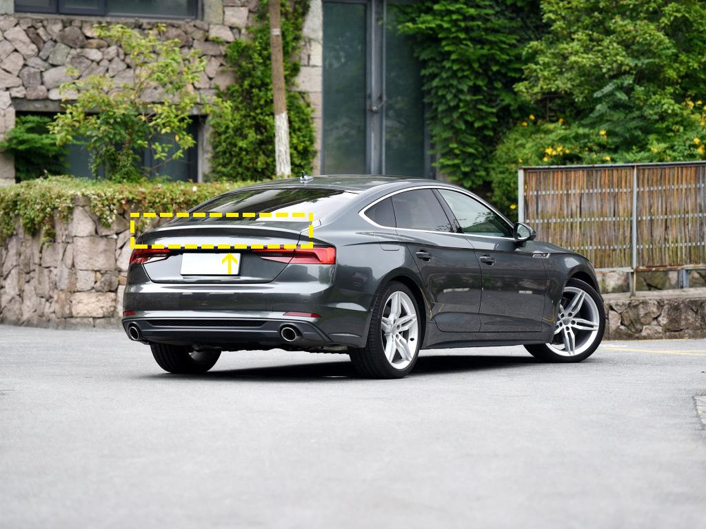 Audi A5 Sportback B9 Carbon Fibre Rear Boot Spoiler - gloss 3x3 twill weave trunk lip