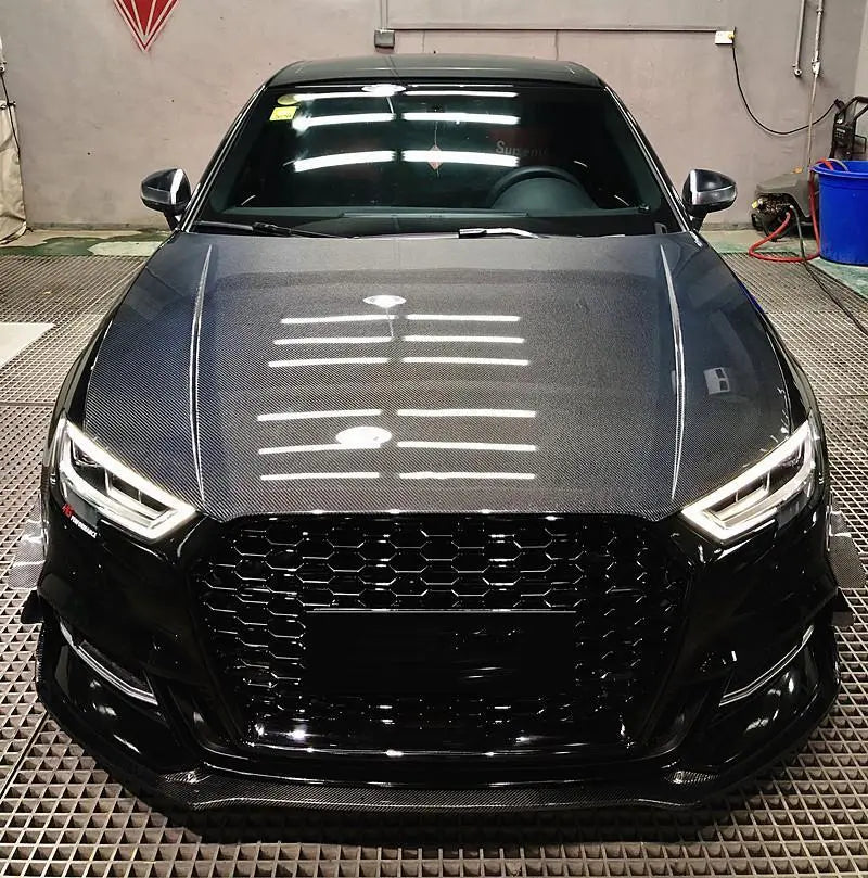 Audi A3 S-Line & S3 Sedan 8V.5 Carbon Fiber Front Splitter Lip