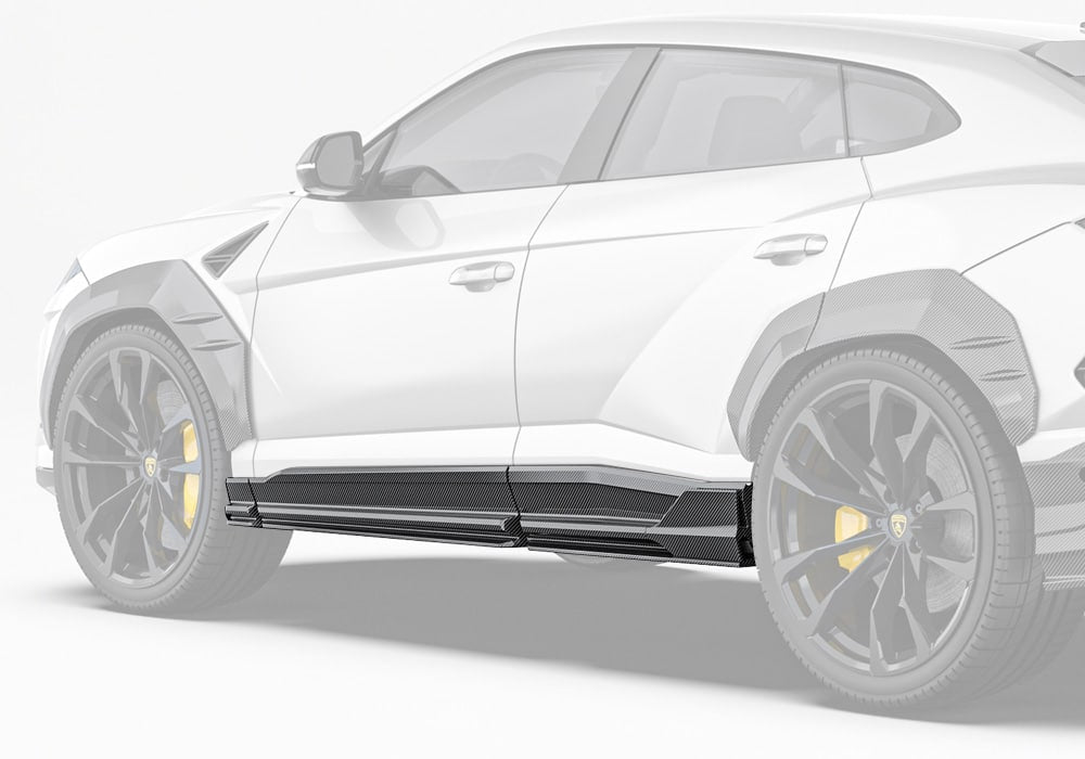 Lamborghini Urus Carbon Fibre Side Skirts - aerodynamic styling upgrade with OEM fitment