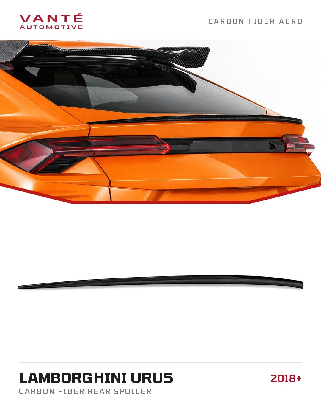 Lamborghini Urus Carbon Fibre Rear Spoiler
