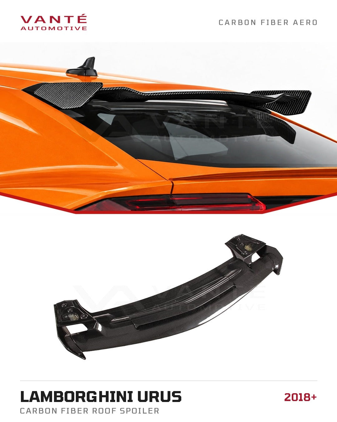 Lamborghini Urus Carbon Fibre Roof Spoiler