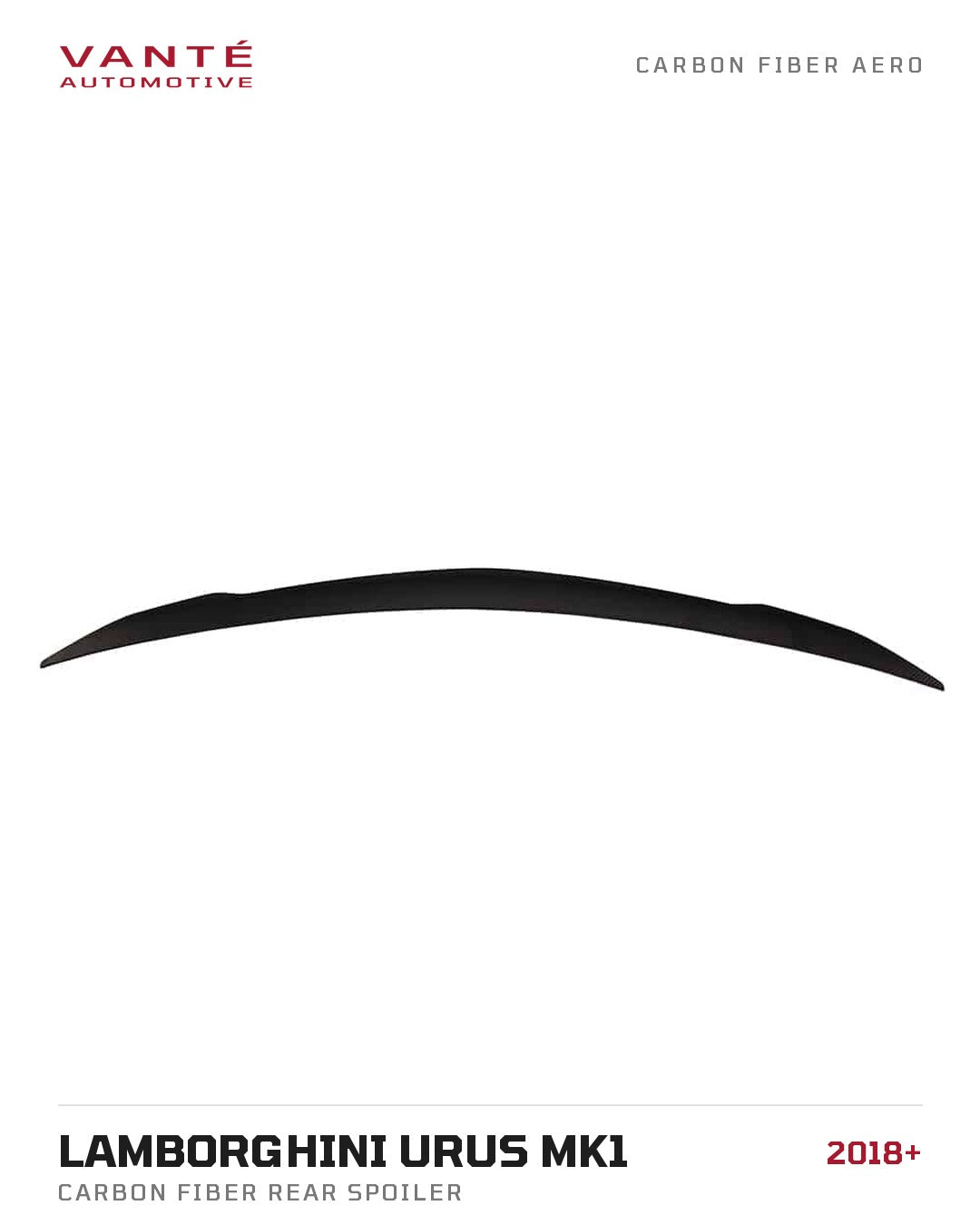 Lamborghini Urus Mk1 Carbon Fibre Rear Spoiler